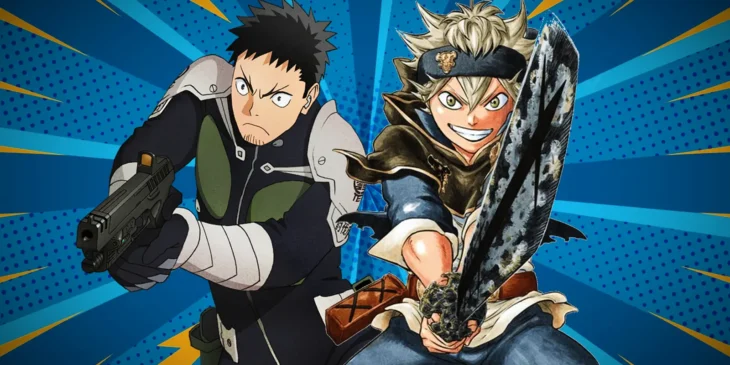 Kafka Hibino, de Kaiju No. 8, e Asta, de Black Clover