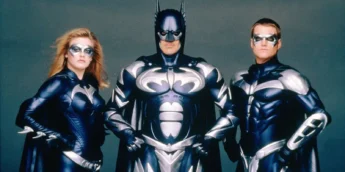 Alicia Silverstone com elenco de Batman e Robin
