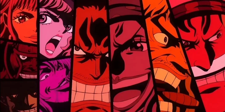 Montagem dos Piratas Rocks em One Piece