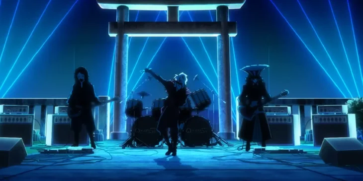 Performance da banda HAYASii em cena do Episódio 6 da 2ª temporada de DAN DA DAN