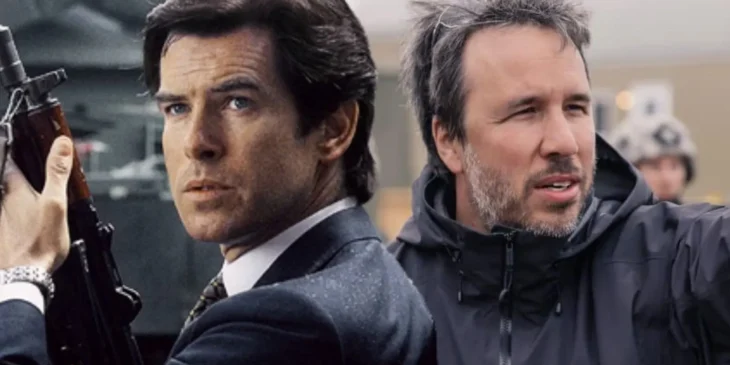 Pierce Brosnan e Denis Villeneuve, diretor do próximo 007