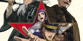 Pôster oficial de filme em anime de Golden Kamuy