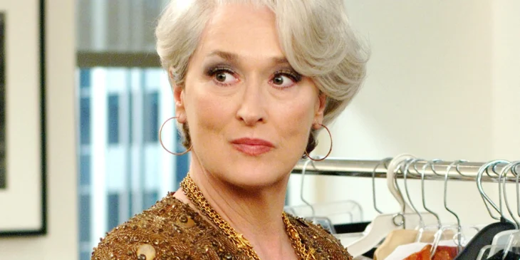 Meryl Streep em O Diabo Veste Prada