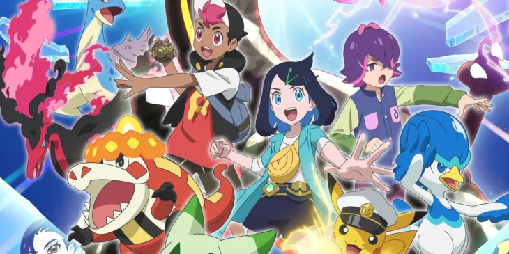 Pôster oficial de Pokémon: Horizontes - Temporada 2 - A Busca por Laqua