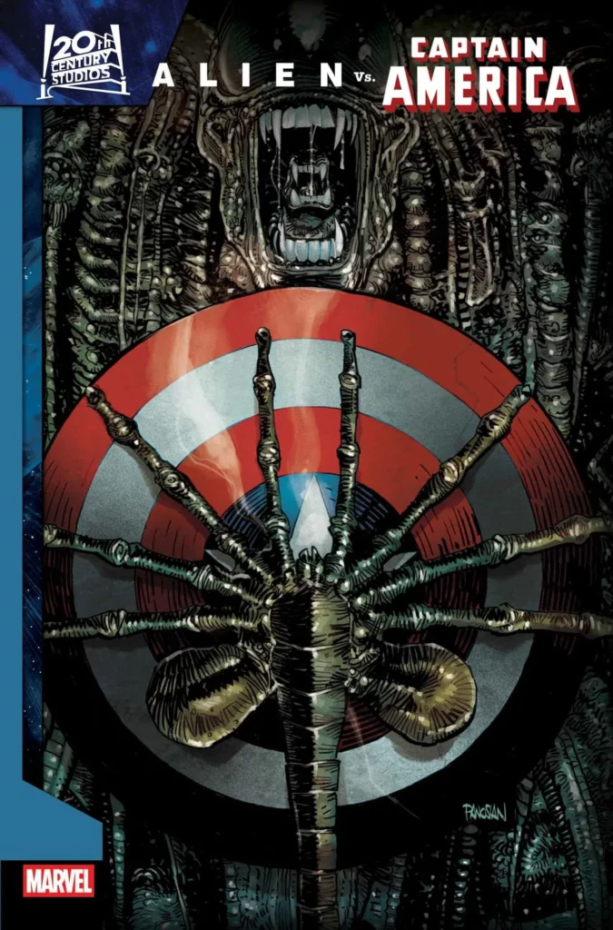 Arte de capa de Alien vs. Captain America