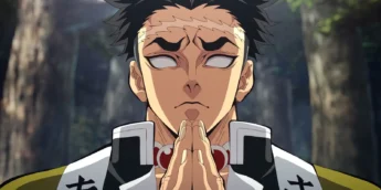 Gyomei Himejima em cena de Demon Slayer: Arco do Treinamento dos Hashira