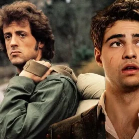 Sylvester Stallone como Rambo e Noah Centineo