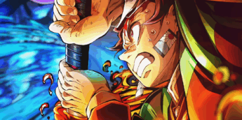 Tanjiro em arte promocional de Demon Slayer: Castelo Infinito