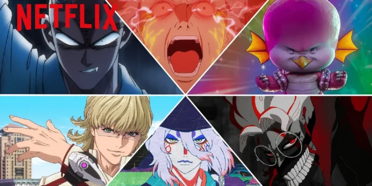 Cenas de transformações em animes da Netflix