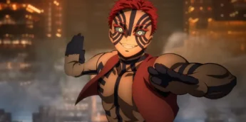 Akaza em cena de Demon Slayer: Castelo Infinito