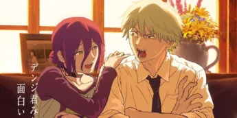 Denji e Reze em pôster de Chainsaw Man - O Filme: Arco da Reze