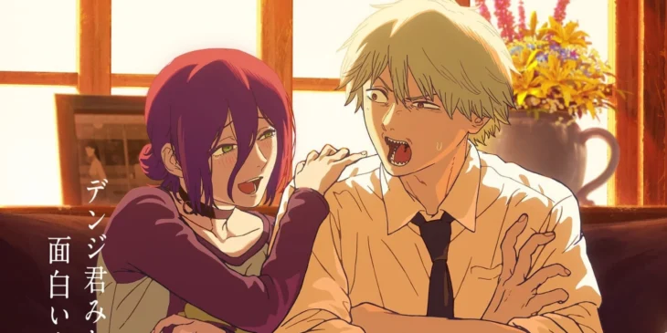 Denji e Reze em pôster de Chainsaw Man - O Filme: Arco da Reze