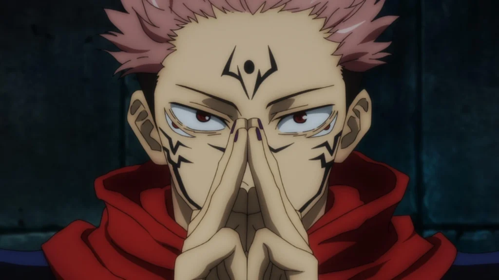 Sukuna em cena de Jujutsu Kaisen