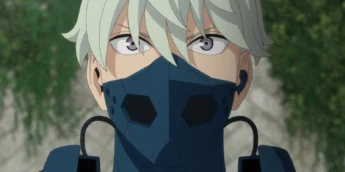 Reno Ichikawa com traje do número 6 em cena do Episódio 19 de Kaiju No. 8