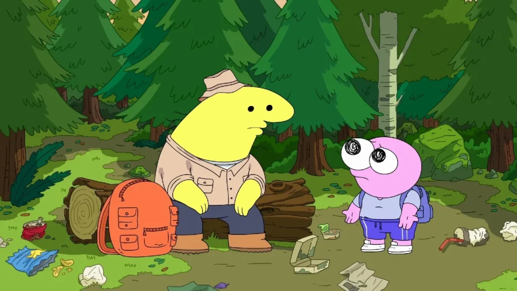 Imagem da terceira temporada de Smiling Friends