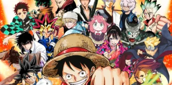 Protagonistas de mangás da Shonen Jump reunidos em arte da Jump Festa 2026