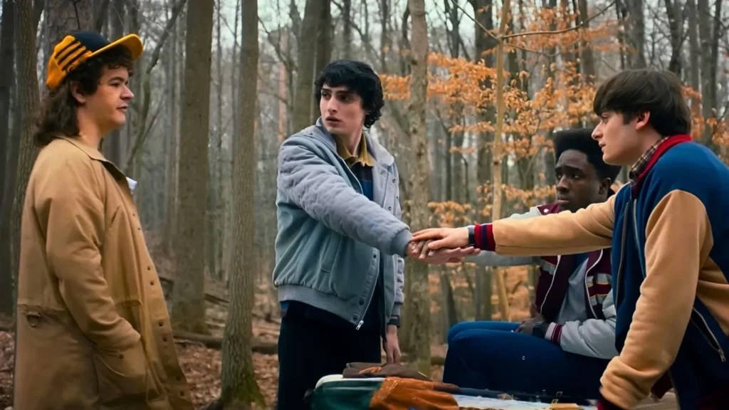 Quarteto protagonista de Stranger Things