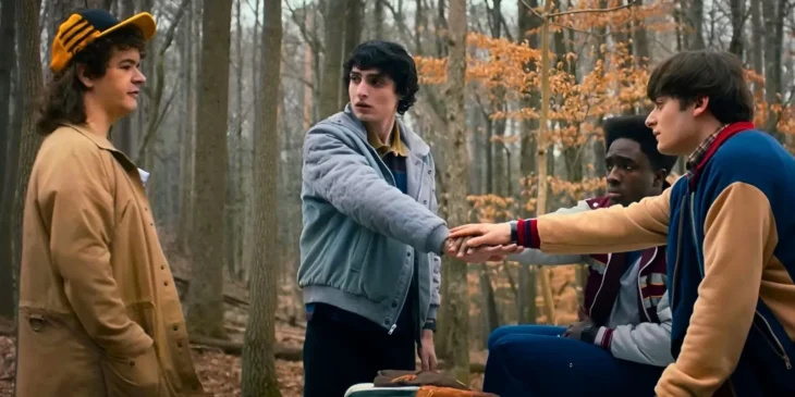 Quarteto protagonista de Stranger Things