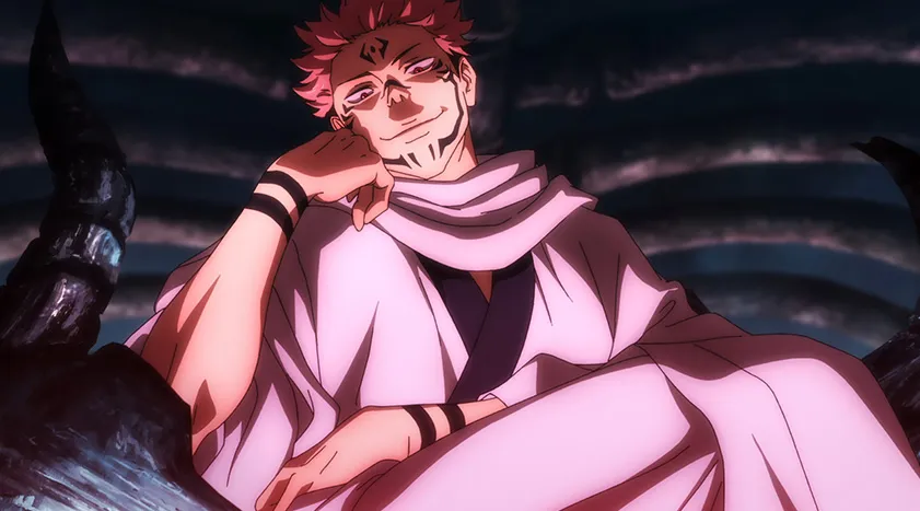 Ryomen Sukuna em cena do Episódio 6 de Jujutsu Kaisen