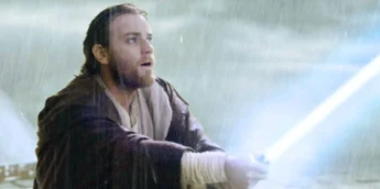 Ewan McGregor em cena de luta de Star Wars Ataque dos Clones