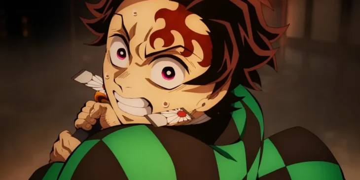 Tanjiro em cena de Demon Slayer: Castelo Inifnito