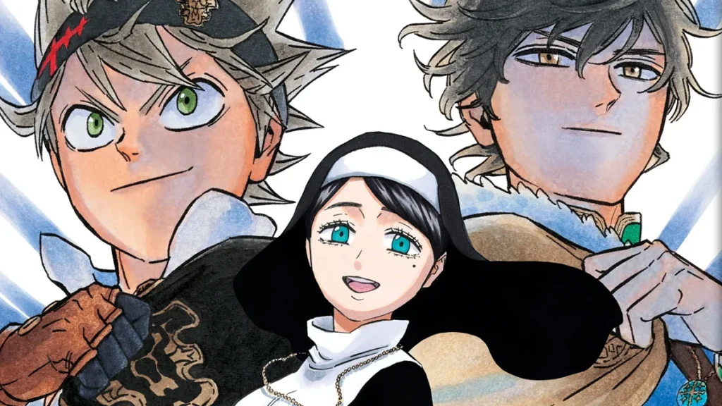 Asta, Yuno e Lily em capa do Volume 33 de Black Clover