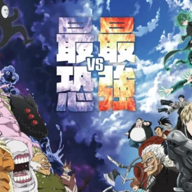 Monstros e Heróis em arte promocional da 3ª temporada de One-Punch Man