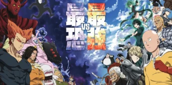 Monstros e Heróis em arte promocional da 3ª temporada de One-Punch Man