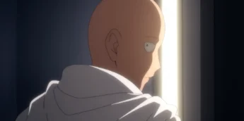 Saitama em cena da 3ª temporada de One-Punch Man