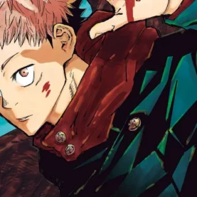 Yuji Itadori em capa do Volume 1 de Jujutsu Kaisen