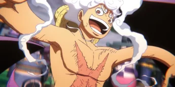 Luffy na forma Gear 5 m cena do Episódio 1.142 de One Piece
