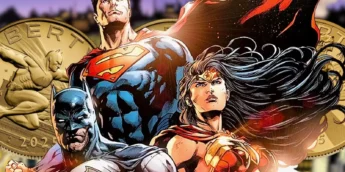 Batman, Superman e Mulher-Maravilha em moedas e medalhas dos EUA