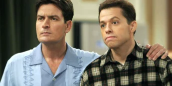 Charlie Sheen e Jon Cryer em Dois Homens e Meio