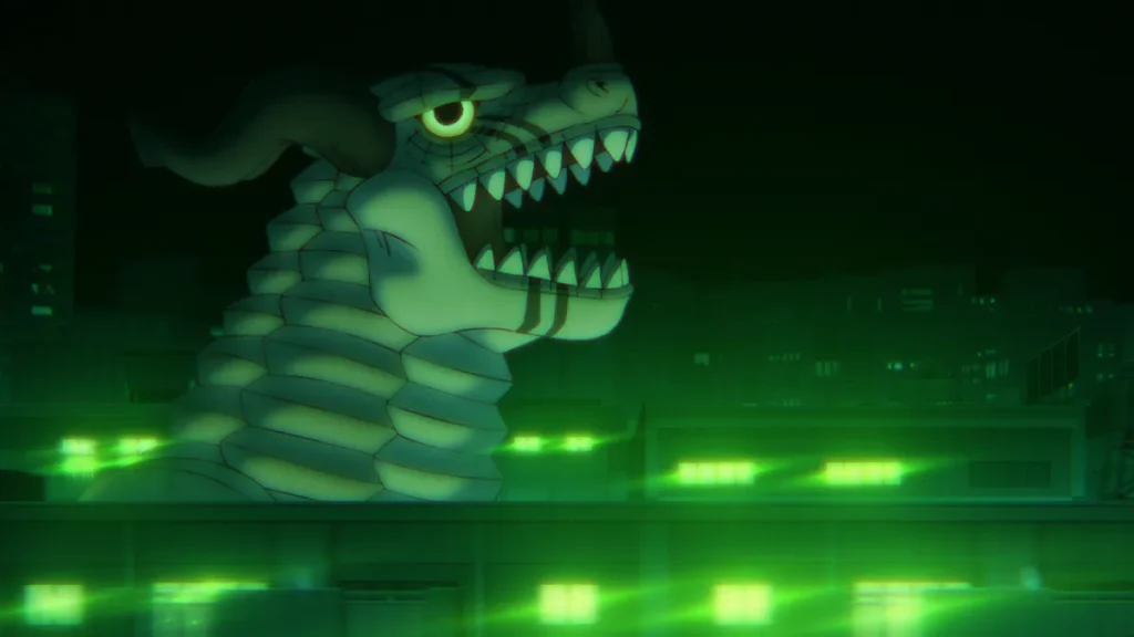 Kaiju em cena do Episódio 11 da 2ª temporada de DAN DA DAN