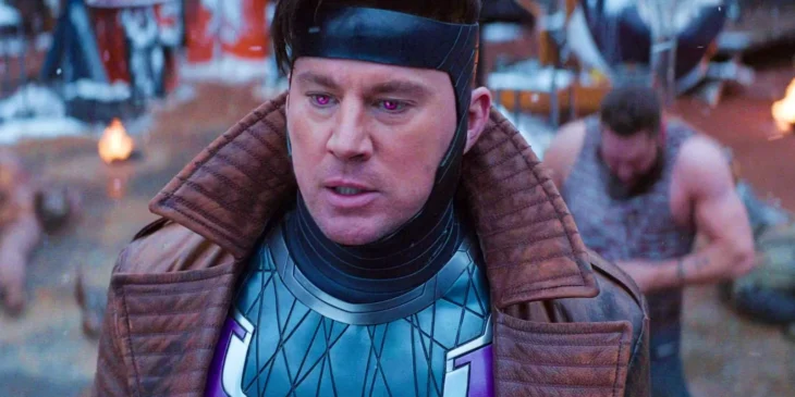 Channing Tatum caracterizado como Gambit