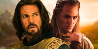 Elendil e Sauron da 3ª temporada de Os Anéis de Poder