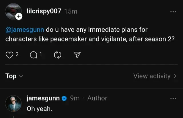 James Gunn sobre personagens de Pacificador após 2ª temporada