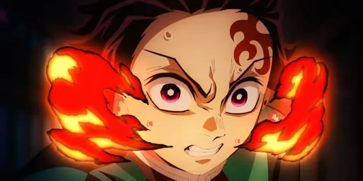Tanjiro em cena de Demon Slayer: Castelo Infinito