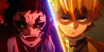 Kaigaku vs. Zenitsu em Demon Slayer: Castelo Infinito