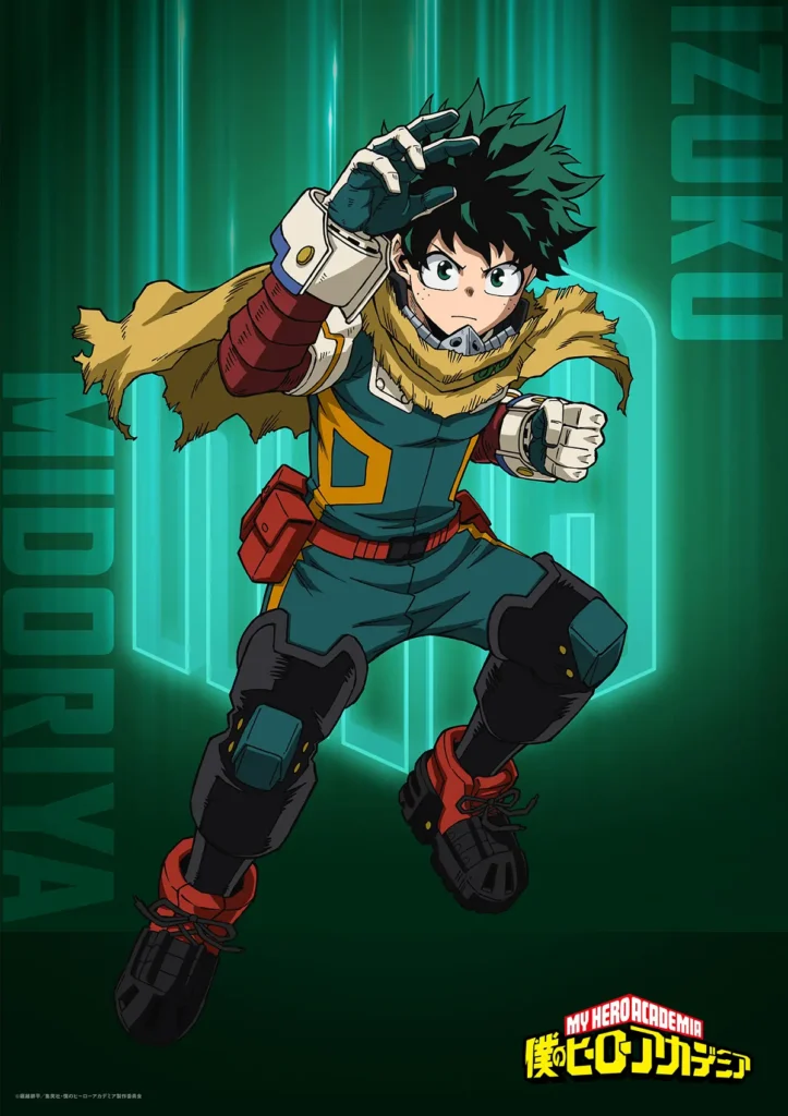 Cartaz individual de Deku para a temporada final de My Hero Academia