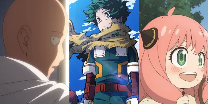 Montagem - 3ª temporada de One-Punch Man, temporada final de My Hero Academia e 3ª temporada de SPY x FAMILY