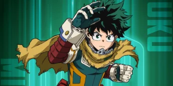 Deku em arte promocional da temporada final de My Hero Academia