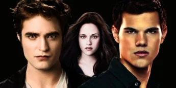 Edward, Bella e Jacob da saga Crepúsculo