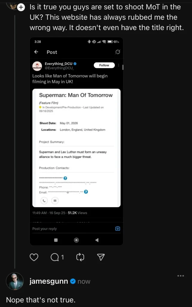 Threads de James Gunn