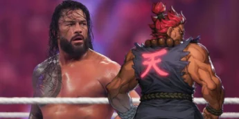 Roman Reigns e Akuma, de Street Fighter