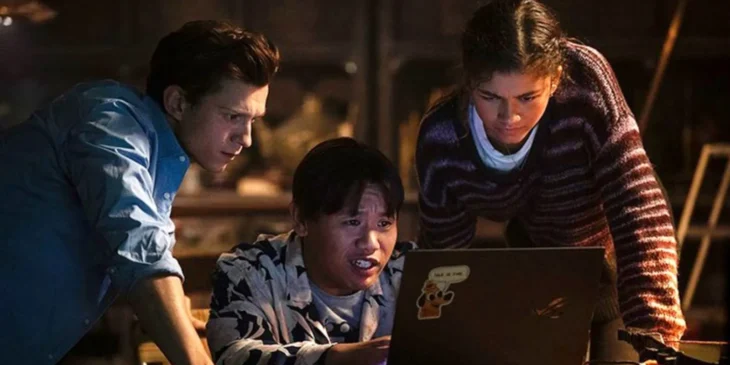 Peter, Ned e MJ em Homem-Aranha Sem Volta Para Casa