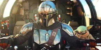 The Mandalorian & Grogu em nave espacial