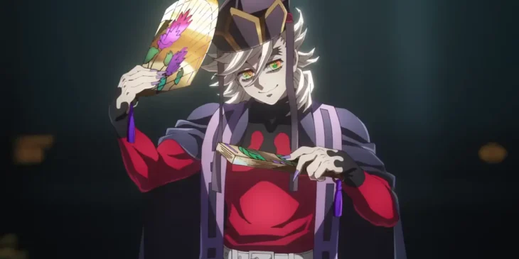 Doma em cena de Demon Slayer; Castelo Infinito