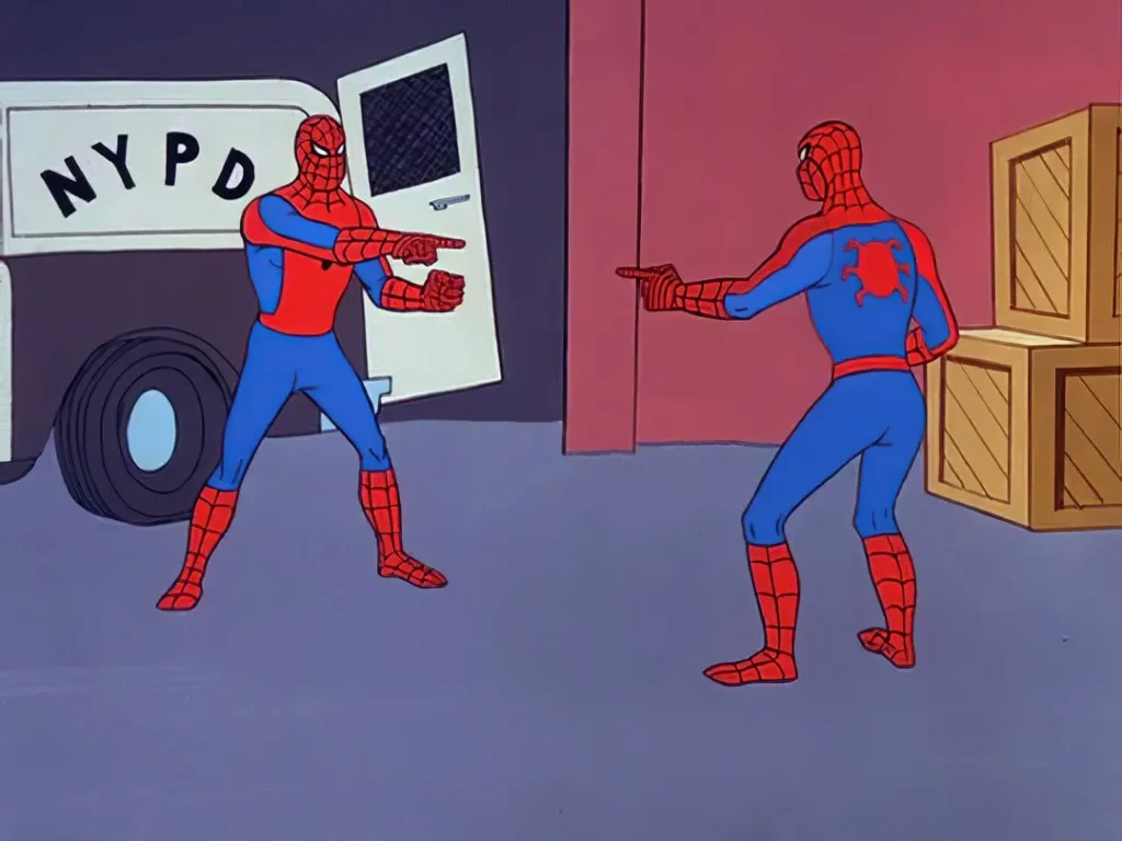 Meme famoso do Homem-Aranha