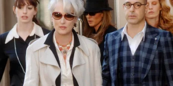 Meryl Streep e Stanley Tucci em O Diabo Veste Prada